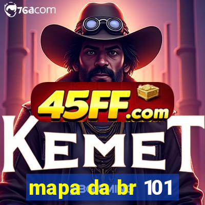 mapa da br 101